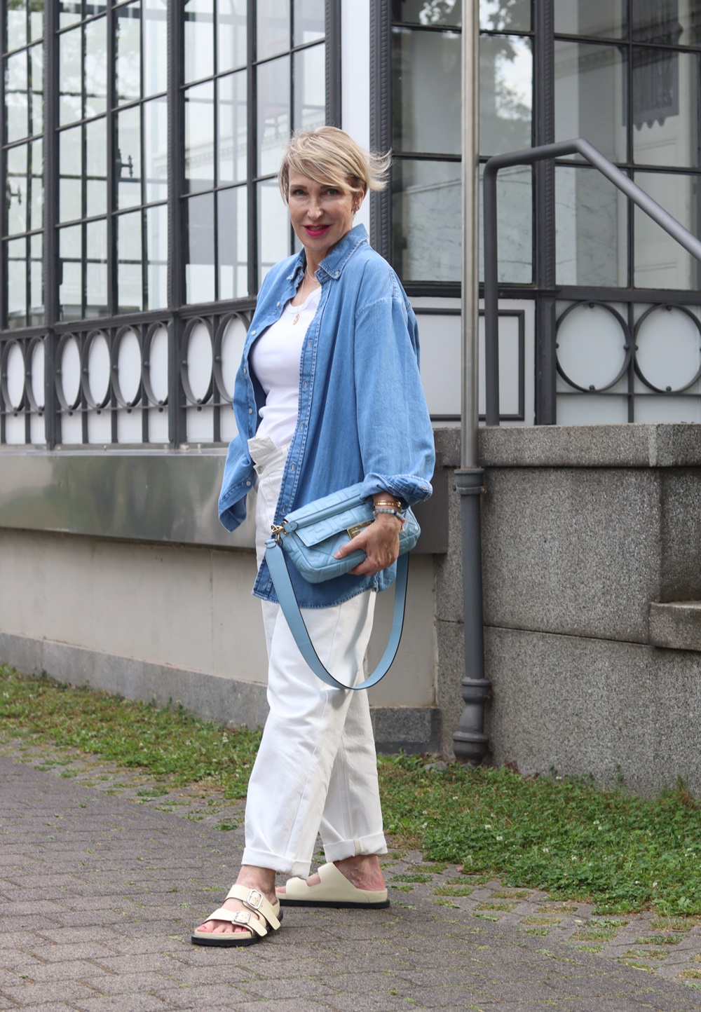 glamupyourlifestyle fendi-tasche birkenstock-arizona ue-40-mode ue-50-blog sommer-outfit