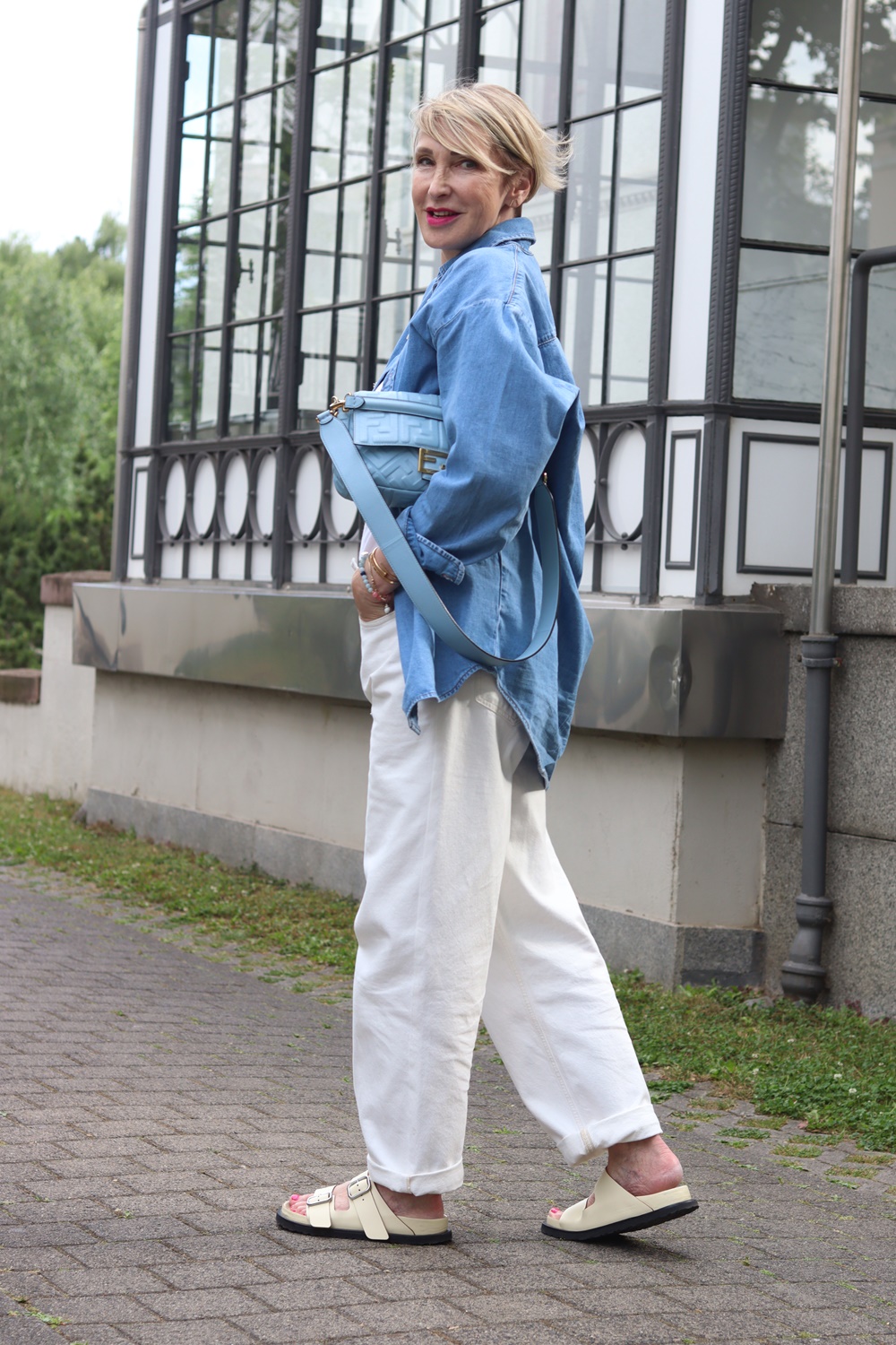 glamupyourlifestyle fendi-tasche birkenstock-arizona ue-40-mode ue-50-blog sommer-outfit