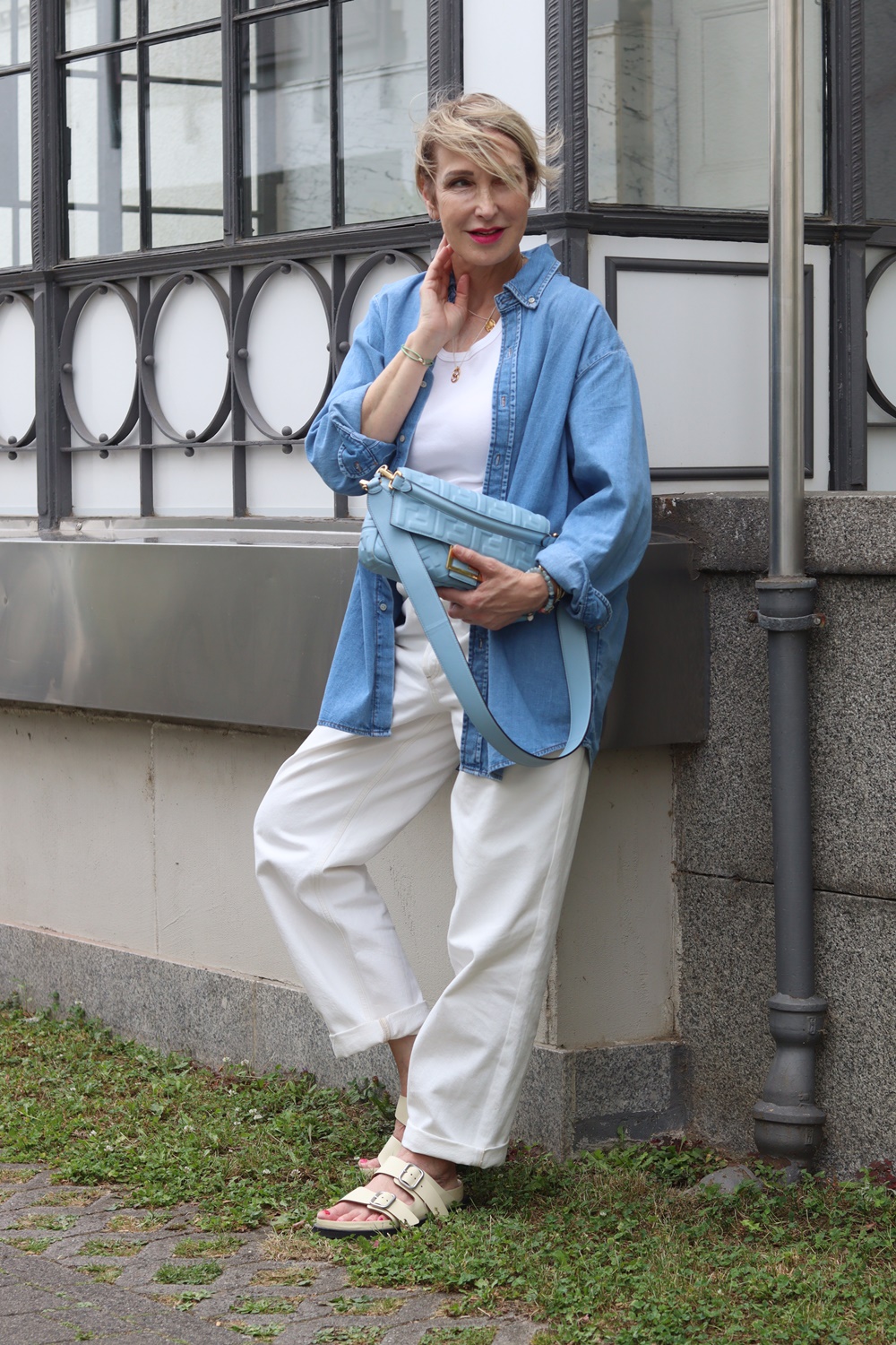 glamupyourlifestyle fendi-tasche birkenstock-arizona ue-40-mode ue-50-blog sommer-outfit