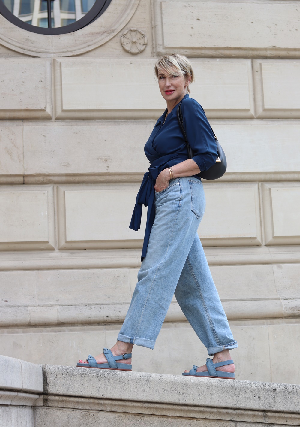 glamupyourlifestyle dorothee-schumacher-bluse agolde-Jeans ue-40-mode ue-50-outfits