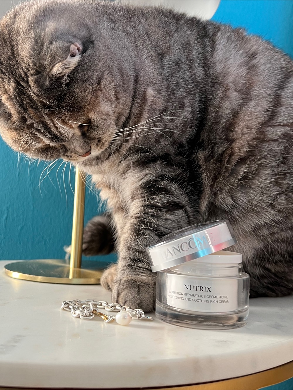 glamupyourlifestyle gute-Gesichtscreme trockene-Haut Lancome
Katze