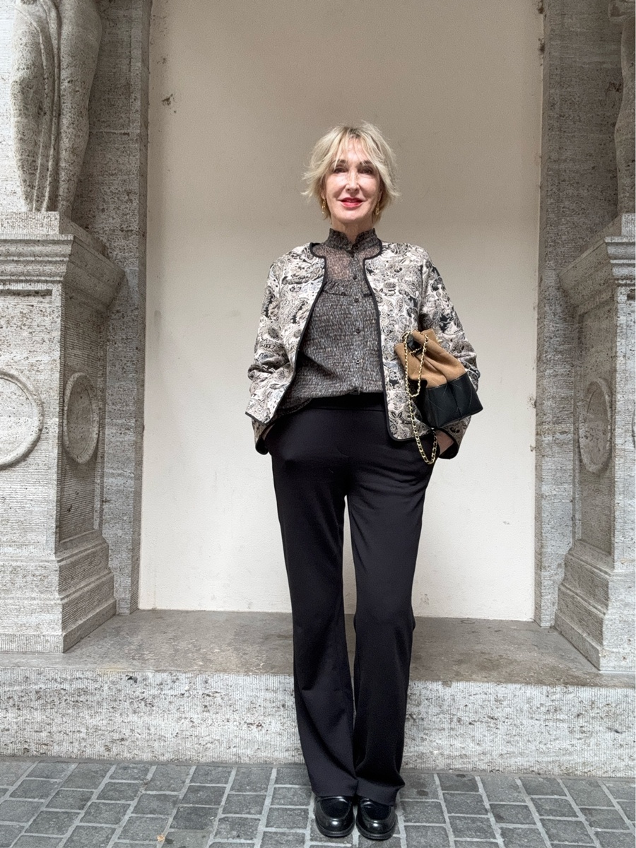 glamupyourlifestyle  Herbst-Outfit ue-50-Blog ue-40-Mode Selbstbestimmung breite-Jeans