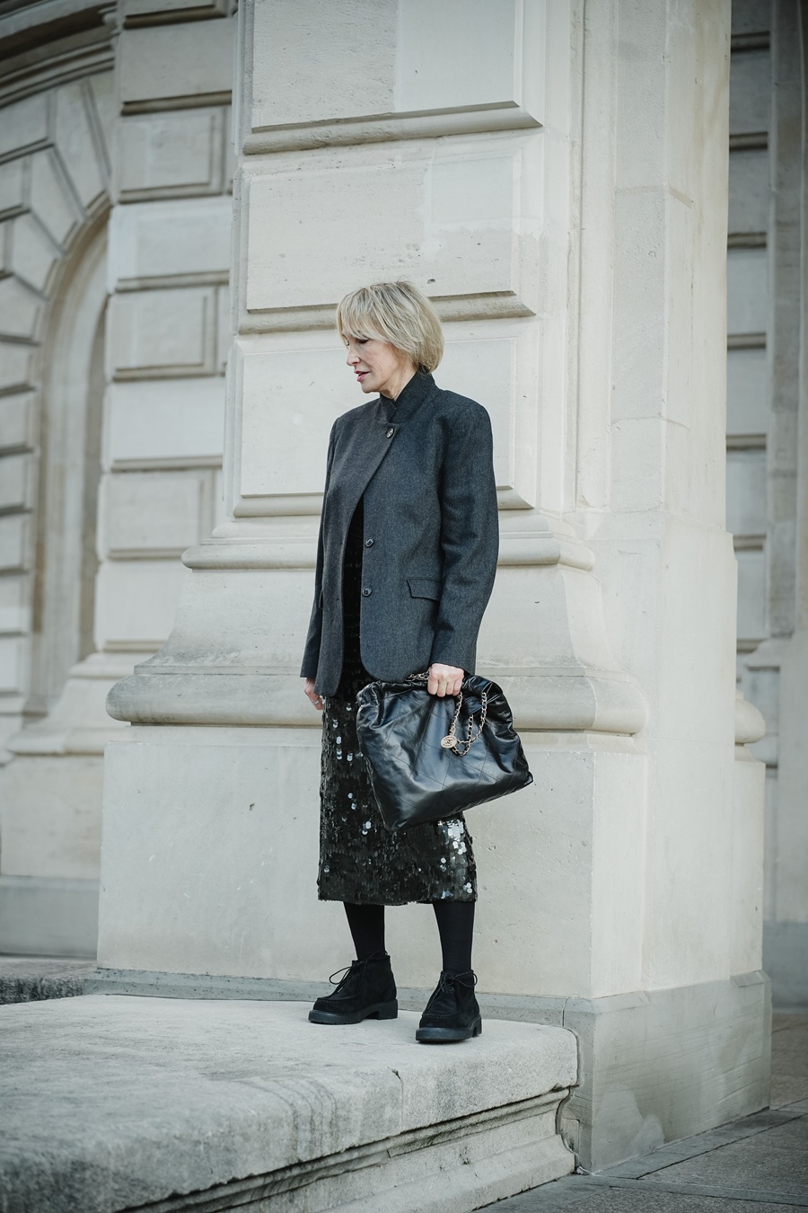 Paillettenrock Massimo-Dutti Blazer ue-40-mode ue-50-Blog